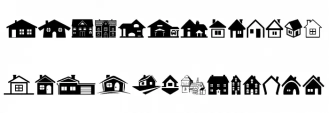 House Icons Fonte MAIÚSCULAS