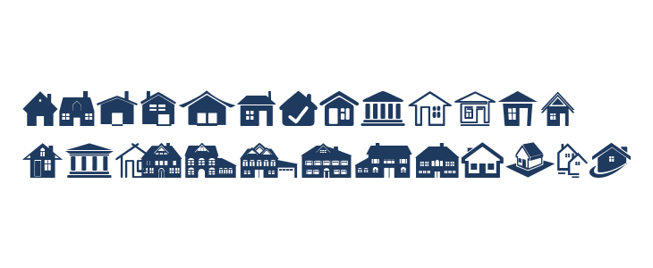 House Icons Lowercase