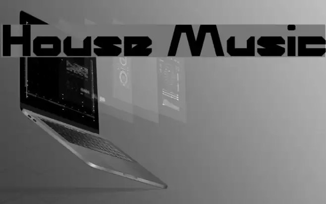 House Music Font examples