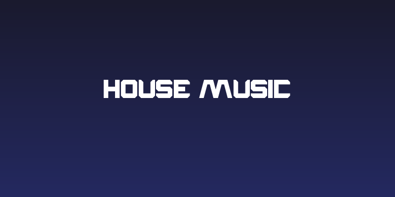 House Music Social Header