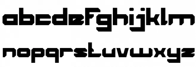 House Music Schriftart Kleinbuchstaben