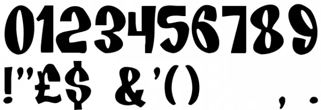 House Of Fun Шрифта ДРУГИЕ символов