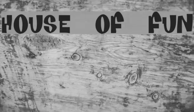 House Of Fun Шрифта examples