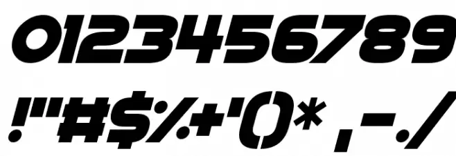 House On Mars Italic Font OTHER CHARS