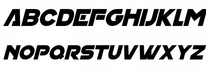 House On Mars Italic Schriftart Groß