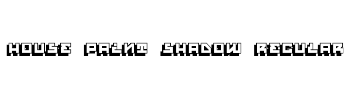 House Paint Shadow Regular  免费字体下载