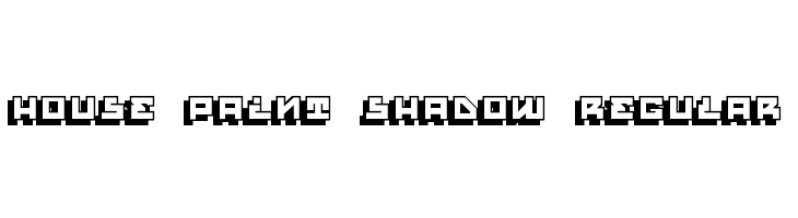 House Paint Shadow Regular  नि: शुल्क फ़ॉन्ट्स डाउनलोड