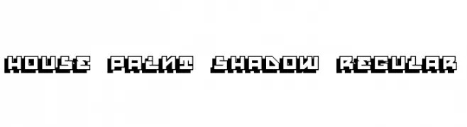 House Paint Shadow Regular  Frei Schriftart Herunterladen