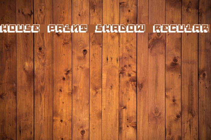 House Paint Shadow Regular Font examples