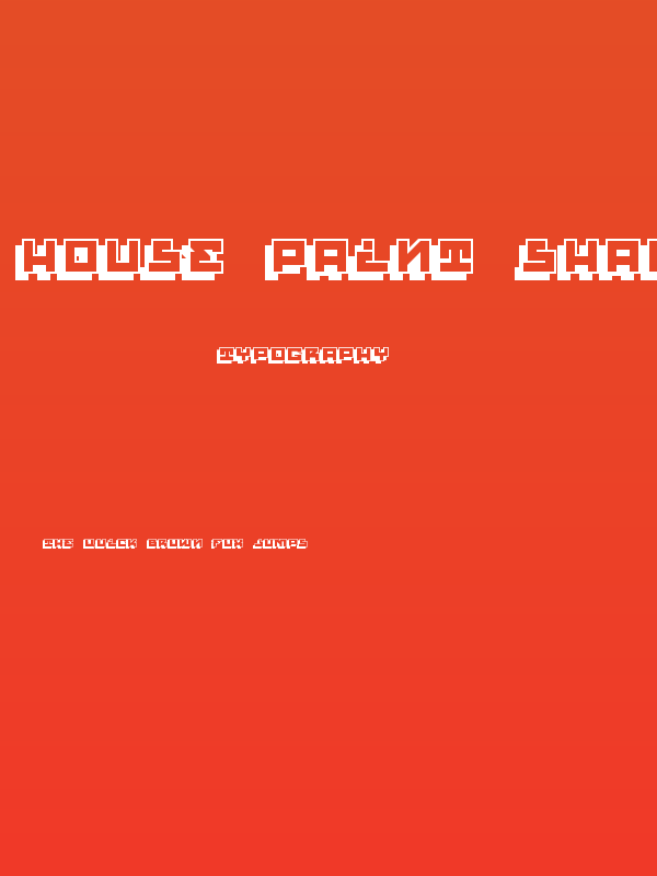 House Paint Shadow Regular Poster