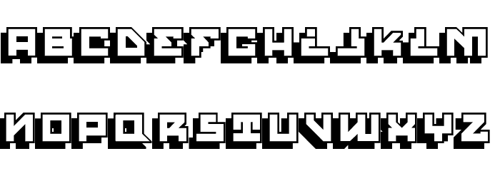 House Paint Shadow Regular Font LOWERCASE