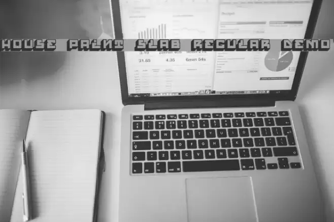 House Paint Slab Regular Demo Font examples