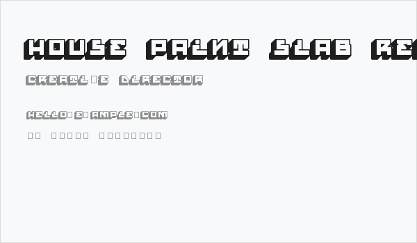 House Paint Slab Regular Demo Business Card