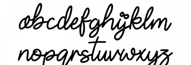 House Party Caratteri MINUSCOLO