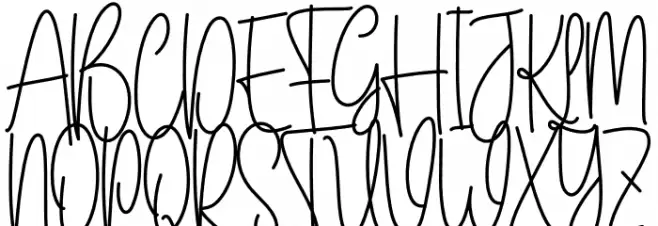 House Planner خط أحرف كبيرة