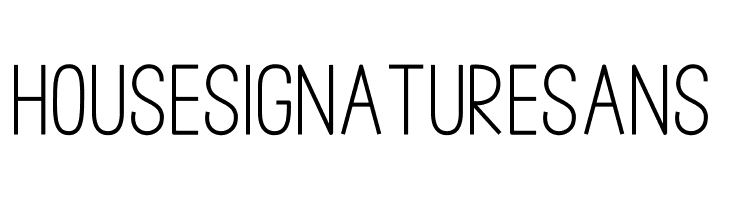 House Signature Sans  font caratteri gratis