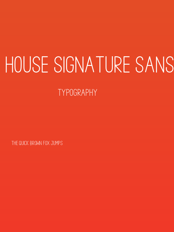 House Signature Sans Poster