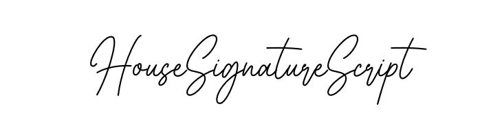 House Signature Script  नि: शुल्क फ़ॉन्ट्स डाउनलोड