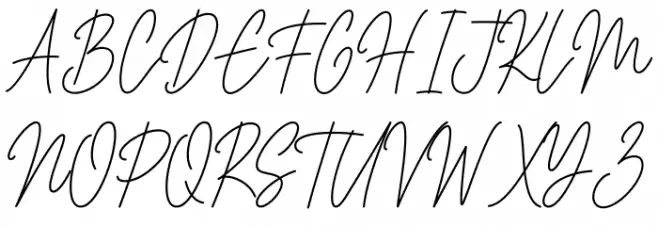 House Signature Script Polices MAJUSCULES