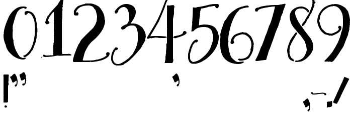 House Sitter's Club Font OTHER CHARS