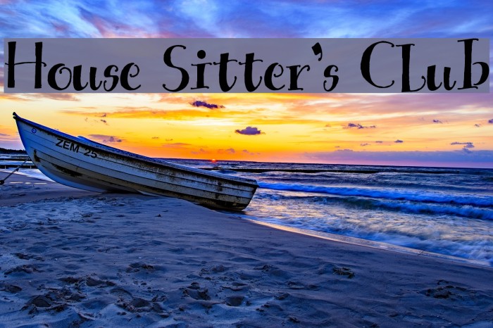 House Sitter's Club Font examples
