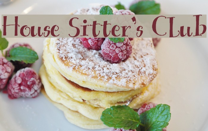 House Sitter's Club Font examples