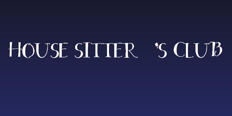 House Sitter's Club Social Header