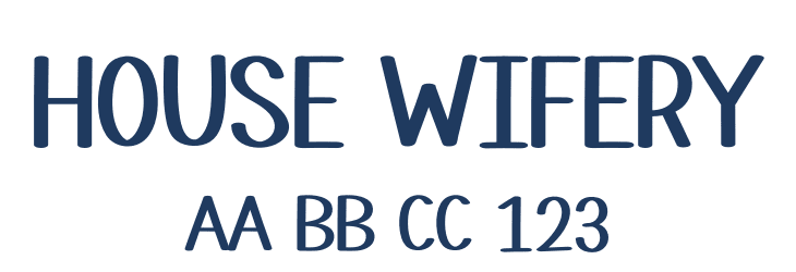 House Wifery Font Preview