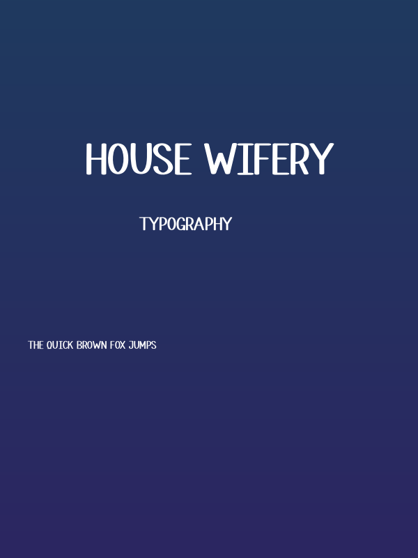 House Wifery Poster