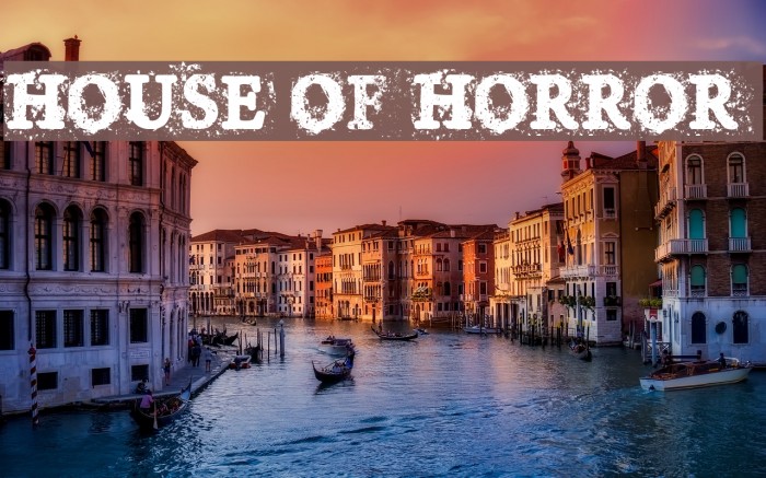 House of Horror Font examples