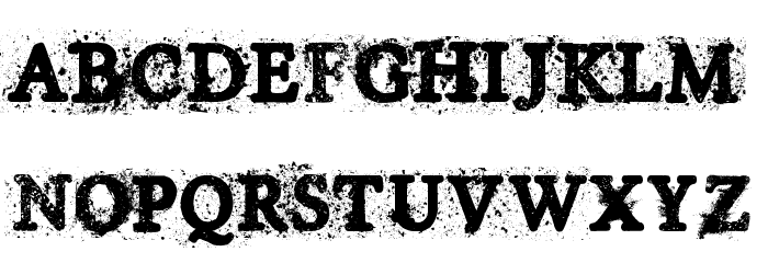 House of Horror Font LOWERCASE