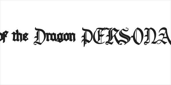 House of the Dragon PERSONAL Bold Logo