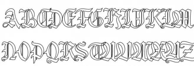 House of the Dragon PERSONAL Outline Polices MAJUSCULES