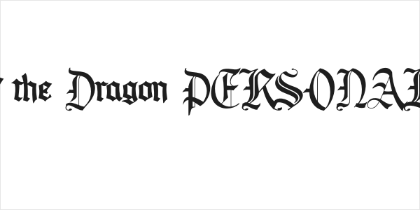 House of the Dragon PERSONAL Regular Logo