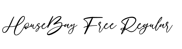 HouseBay Free Regular  font caratteri gratis