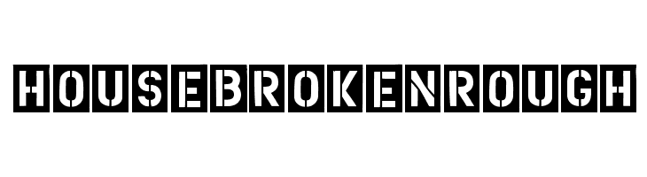 HouseBrokenRough  Скачать бесплатные шрифты