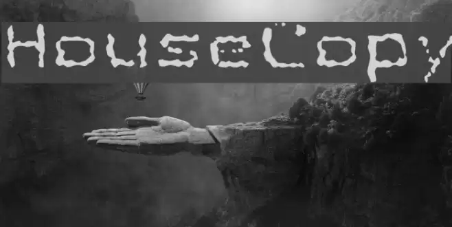 HouseCopy Font examples