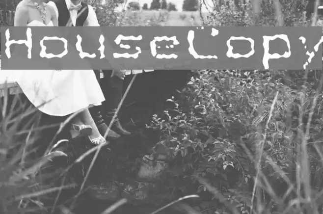 HouseCopy Font examples