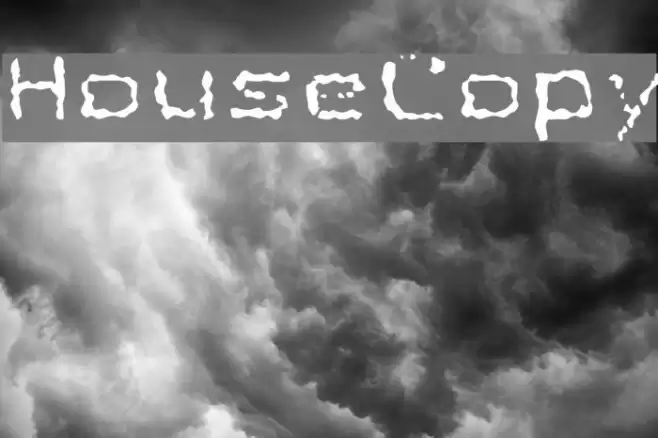 HouseCopy Font examples