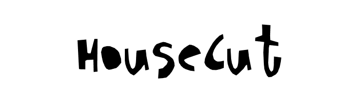 HouseCut  Free Fonts Download
