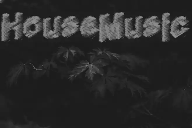 HouseMusic Font examples