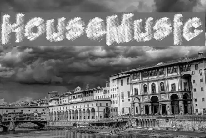 HouseMusic Font examples