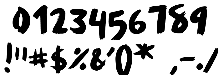 HousePaint Font OTHER CHARS