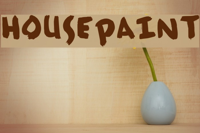 HousePaint Font examples