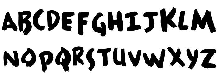 HousePaint Font LOWERCASE