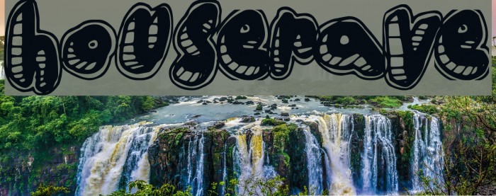 HouseRave Font examples