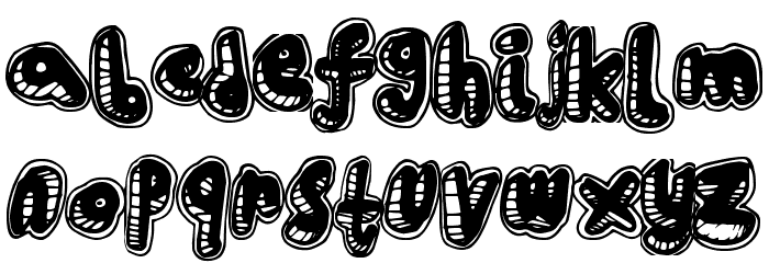 HouseRave Font LOWERCASE