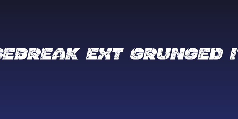Housebreak Ext Grunged Italic Social Header