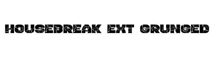 Housebreak Ext Grunged Font - FFonts.net