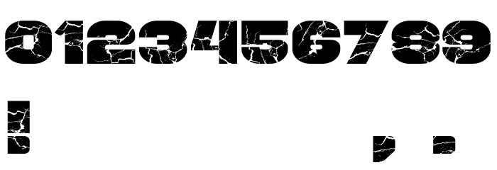 Housebreak Ext Grunged Font OTHER CHARS